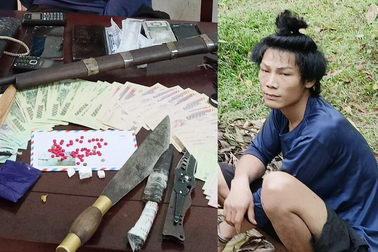 "Người rừng" thủ súng lập đại bản doanh bán lẻ ma túy