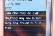 Lo sợ do bị người yêu cũ nhắn tin đe dọa giết nếu không quay lại