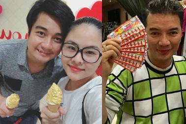 Vợ chồng Vân Trang ăn kem "dát vàng", Đàm Vĩnh Hưng khoe trúng số