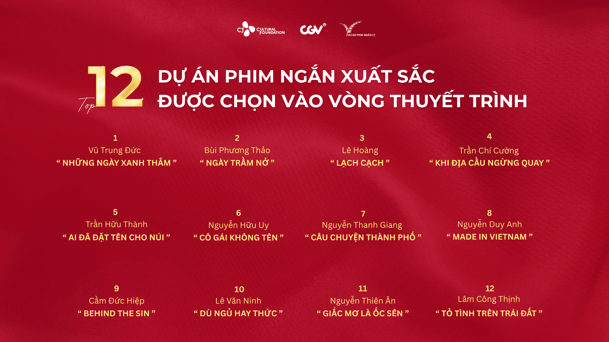 Lộ diện 12 dự án nổi bật của Dự án phim ngắn CJ mùa 6 - 1