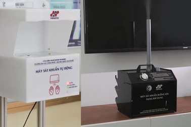 Thiết bị sát khuẩn tự động của nhóm các nhà nghiên cứu trẻ và sinh viên