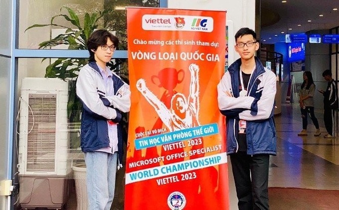 Hai em Phạm Nhật Quang và Mai Trung Kiên.