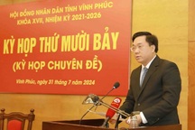 Ông Trần Duy Đông làm Chủ tịch UBND tỉnh Vĩnh Phúc