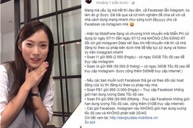 MobiFone tung gói data giá rẻ truy cập Instagram chỉ 20.000đ/tháng cho giới trẻ