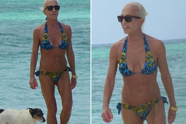 Nhà thiết kế của Versace lộ thân hình nhăn nheo