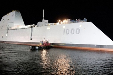 Mỹ công bố thông tin về siêu khu trục hạm Zumwalt trị giá 4,4 tỷ USD