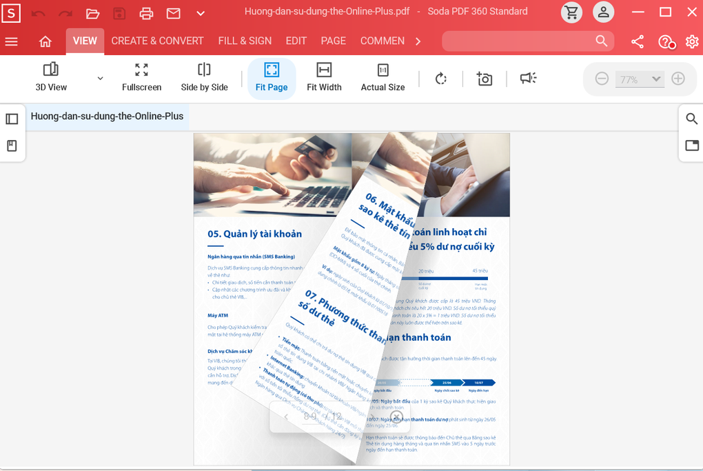 Giao diện đọc file PDF dưới dạng 3D, lật từng trang độc đáo trên Soda PDF (Ảnh chụp màn hình). Giao diện đọc file PDF dưới dạng 3D, lật từng trang độc đáo trên Soda PDF (Ảnh chụp màn hình).
