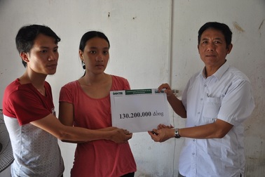 Hơn 130 triệu đồng đến với gia đình anh Bùi Ngọc Thực