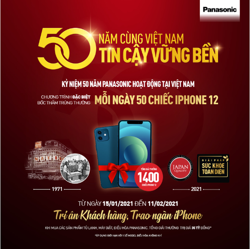Sắm đồ gia dụng cuối năm, trúng iPhone 12 chơi Tết - 1 Sắm đồ gia dụng cuối năm, trúng iPhone 12 chơi Tết - 1