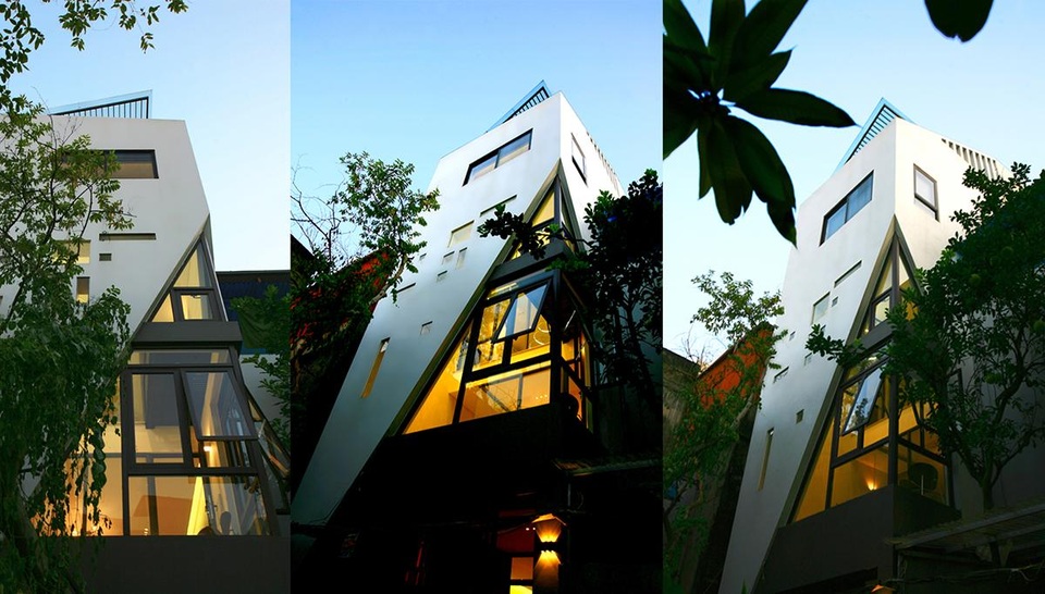 Nhà vát góc độc đáo, tràn ngập ánh sáng trong ngõ nhỏ ở Hà Nội - 2