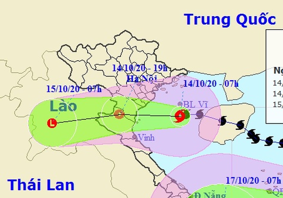 Bão số 7 vào vùng biển Thái Bình - Nghệ An, bắt đầu suy yếu - 1 Bão số 7 vào vùng biển Thái Bình - Nghệ An, bắt đầu suy yếu - 1