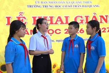 Niềm vui ở ngôi trường mang tên cố Chủ tịch nước Trần Đại Quang