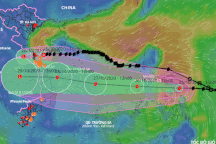 Bão Molave vào Biển Đông sẽ liên tục tăng cường độ