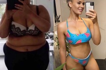 Choáng váng với cơ thể cô gái trùng nhão sau khi giảm hơn 90kg