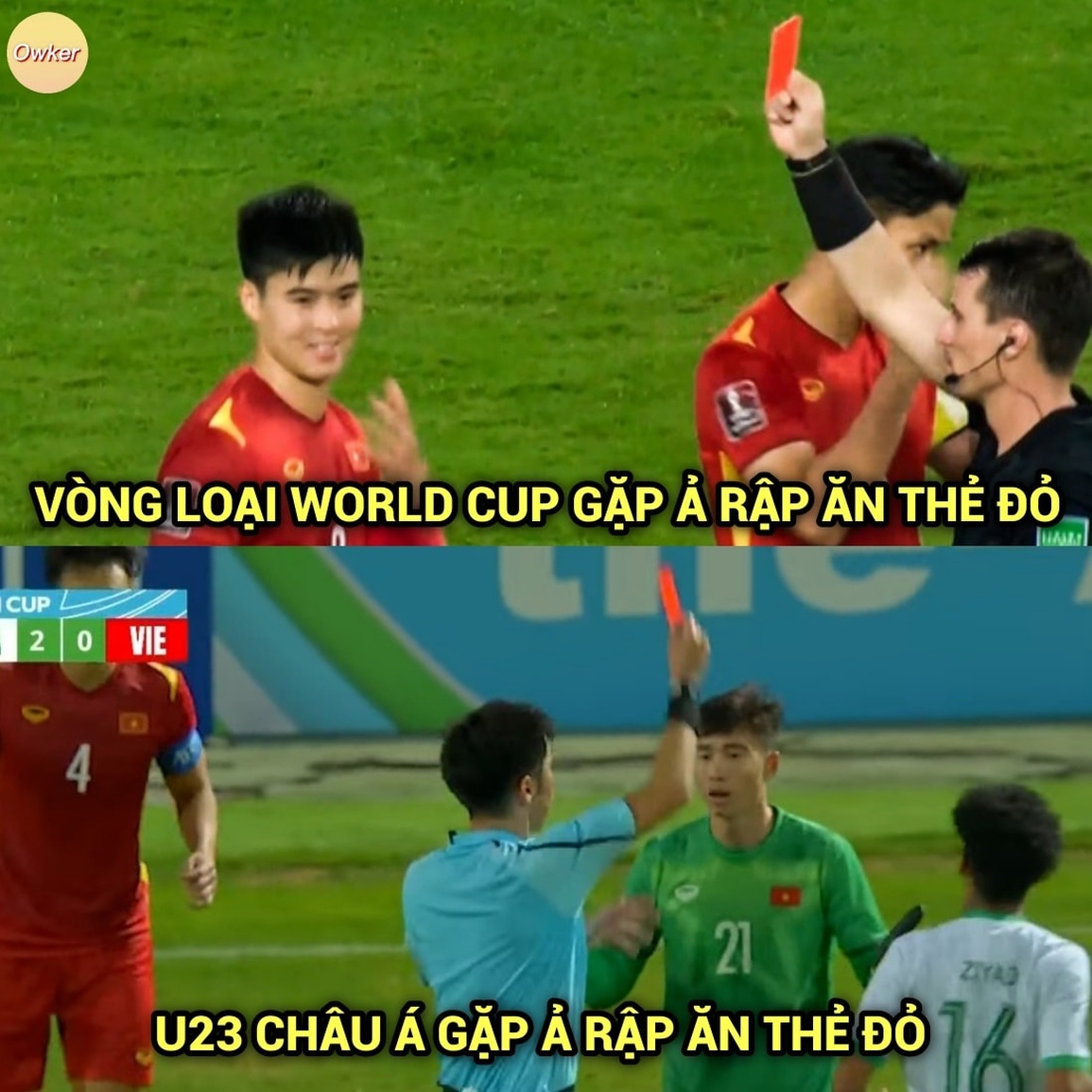 Không hiểu lý do tại sao, cứ gặp Ả Rập Xê Út là Việt Nam lại bị thẻ đỏ, dù cấp độ quốc gia hay đội tuyển trẻ (Ảnh: Fandom Owker). Không hiểu lý do tại sao, cứ gặp Ả Rập Xê Út là Việt Nam lại bị thẻ đỏ, dù cấp độ quốc gia hay đội tuyển trẻ (Ảnh: Fandom Owker).