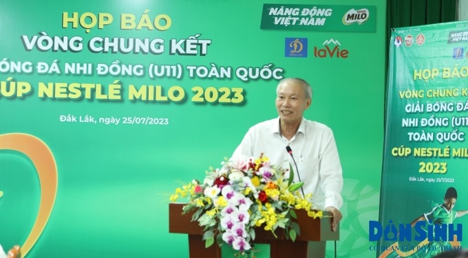 Giám đốc Sở Văn Hóa Thể thao và Du Lịch tỉnh Đắk Lắk Thái Hồng Hà phát biểu tại buổi họp báo