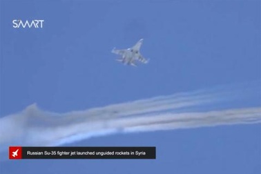 Tiêm kích Su-35 phóng rocket rực trời Hama