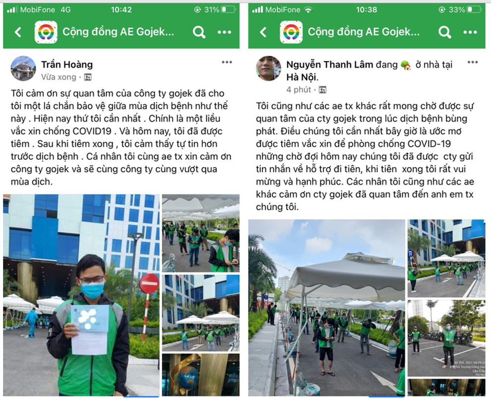 Tài xế Gojek Hà Nội: Được tiêm vắc xin là mừng lắm luôn - 3