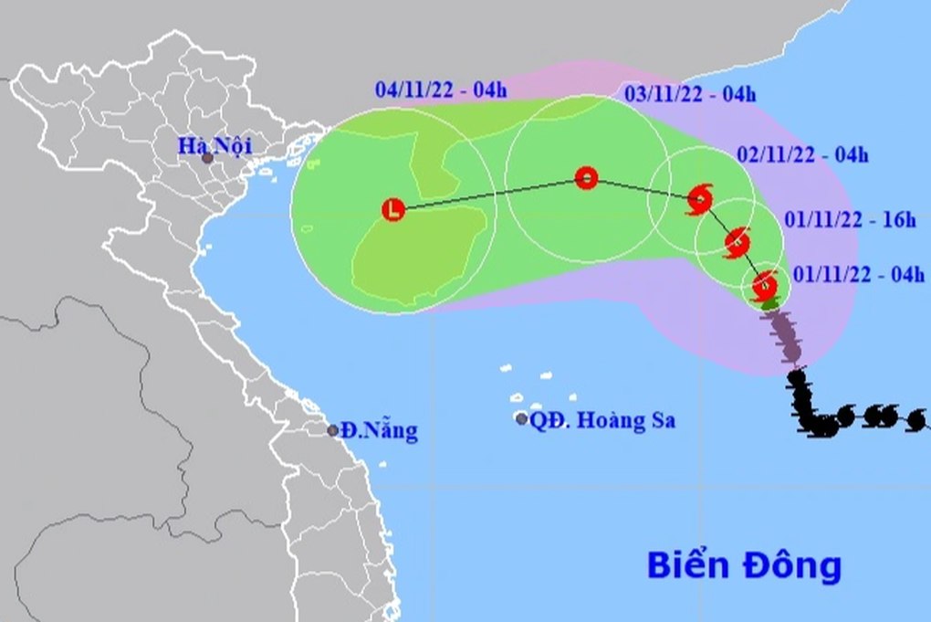 Vì sao bão số 7 liên tục đổi hướng? - 1 Vì sao bão số 7 liên tục đổi hướng? - 1
