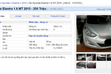 Xe cũ xuống giá nhanh, từ 200 - 300 triệu đồng bán tràn lan