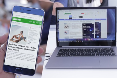 Cận cảnh laptop Mi Notebook Pro và Mi Note 3 tại Bắc Kinh