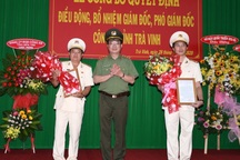 Trà Vinh có tân giám đốc, phó giám đốc công an tỉnh