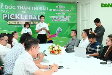 Lễ bốc thăm giải pickleball "Dân trí 20 năm - Rực rỡ ngày mới"