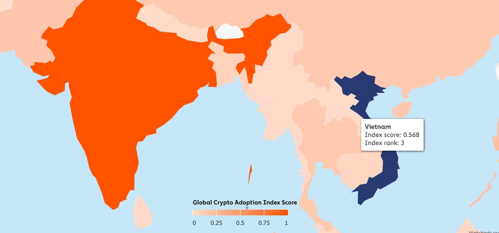 Việt Nam nằm trong tốp đầu các quốc gia về chỉ số chấp nhận tiền điện tử - 1
