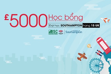 Học bổng 5000 bảng đại học Southampton