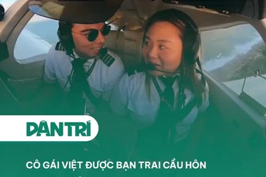 Cô gái Việt được bạn trai cầu hôn trong buồng lái trực thăng ở Mỹ như phim