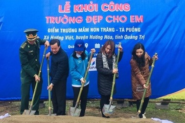 Quảng Trị: Xây dựng điểm trường mầm non tại vùng biên giới