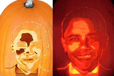 Bí ngô Halloween kí họa chân dung người nổi tiếng