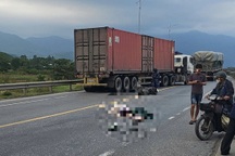 Hai người tử nạn sau va chạm với xe tải trên quốc lộ