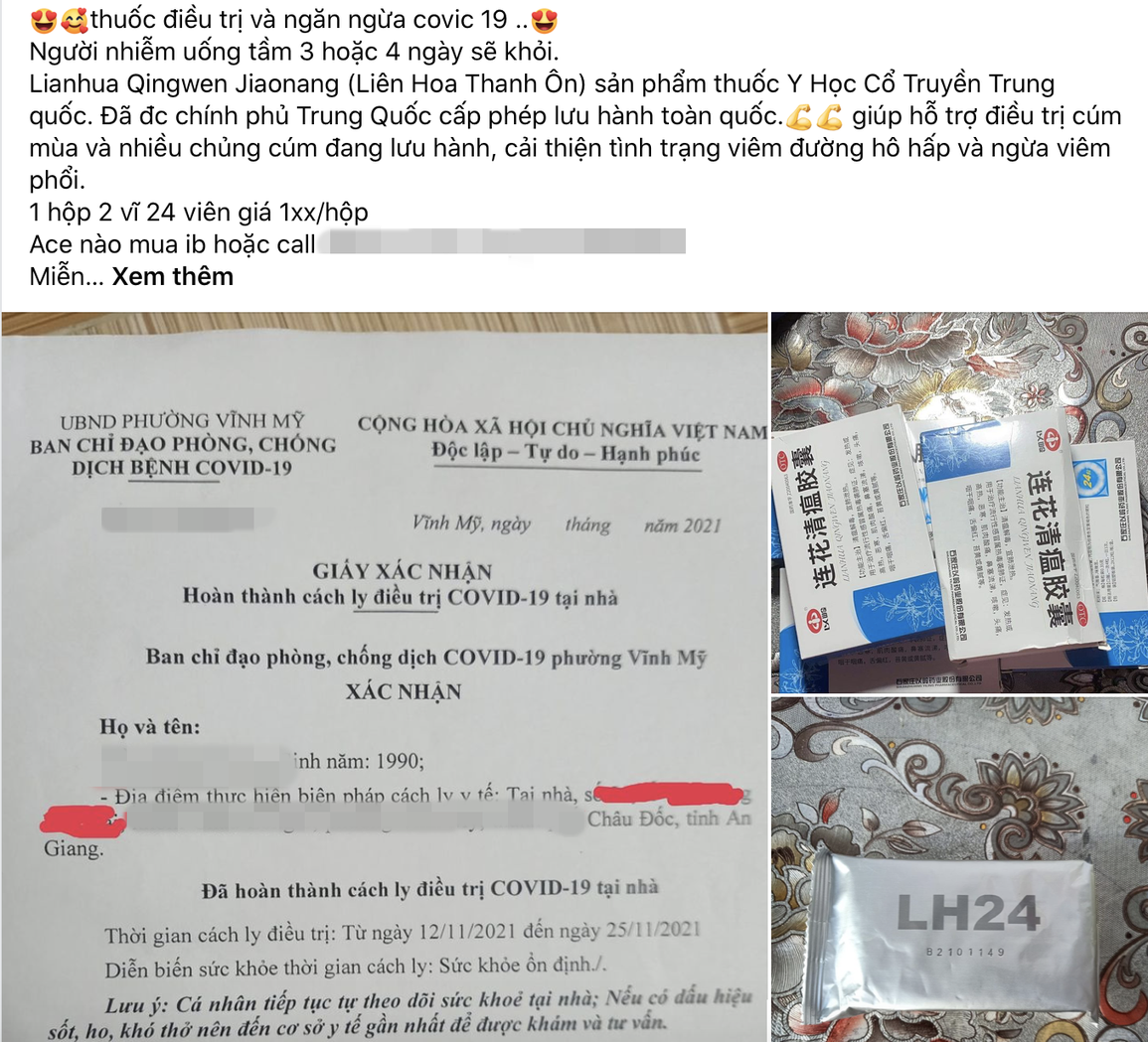 Sự thật về loại thuốc lạ chữ Trung Quốc được đồn đại trị Covid-19 - 2 Sự thật về loại thuốc lạ chữ Trung Quốc được đồn đại trị Covid-19 - 2