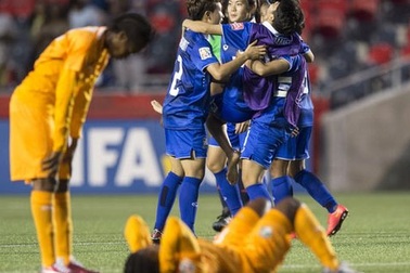 Đội tuyển nữ Thái Lan thắng sốc ở World Cup 2015