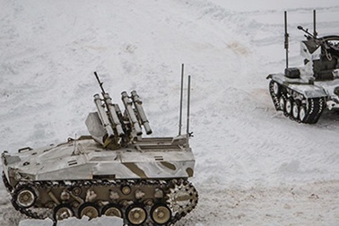 Xem xe tăng robot của Nga trình diễn khả năng chiến đấu