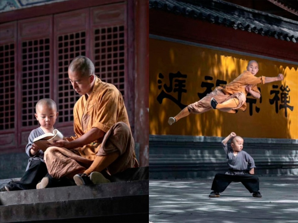 Tiểu hòa thượng Thiếu Lâm Tự 5 tuổi múa võ nổi tiếng khắp mạng xã hội - 1 Tiểu hòa thượng Thiếu Lâm Tự 5 tuổi múa võ nổi tiếng khắp mạng xã hội - 1