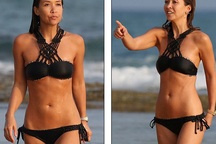 MC hoa hậu thế giới nuột nà với áo tắm hai mảnh