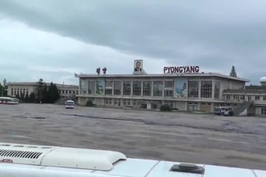 Bên trong sân bay quốc tế Sunan ở Bình Nhưỡng, Triều Tiên