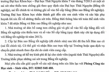 “700 bằng tốt nghiệp bị sai chính tả”: Nhà trường xin lỗi 