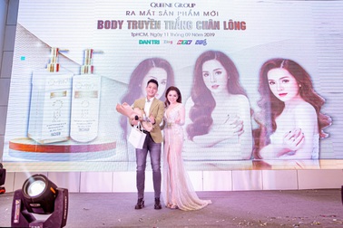 Quân A.P làm nóng sự kiện ra mắt sản phẩm mới của thương hiệu Queenie Skin