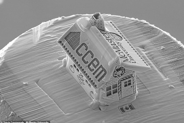 Ngôi nhà bánh gừng nhỏ hơn cả độ dày của một sợi tóc