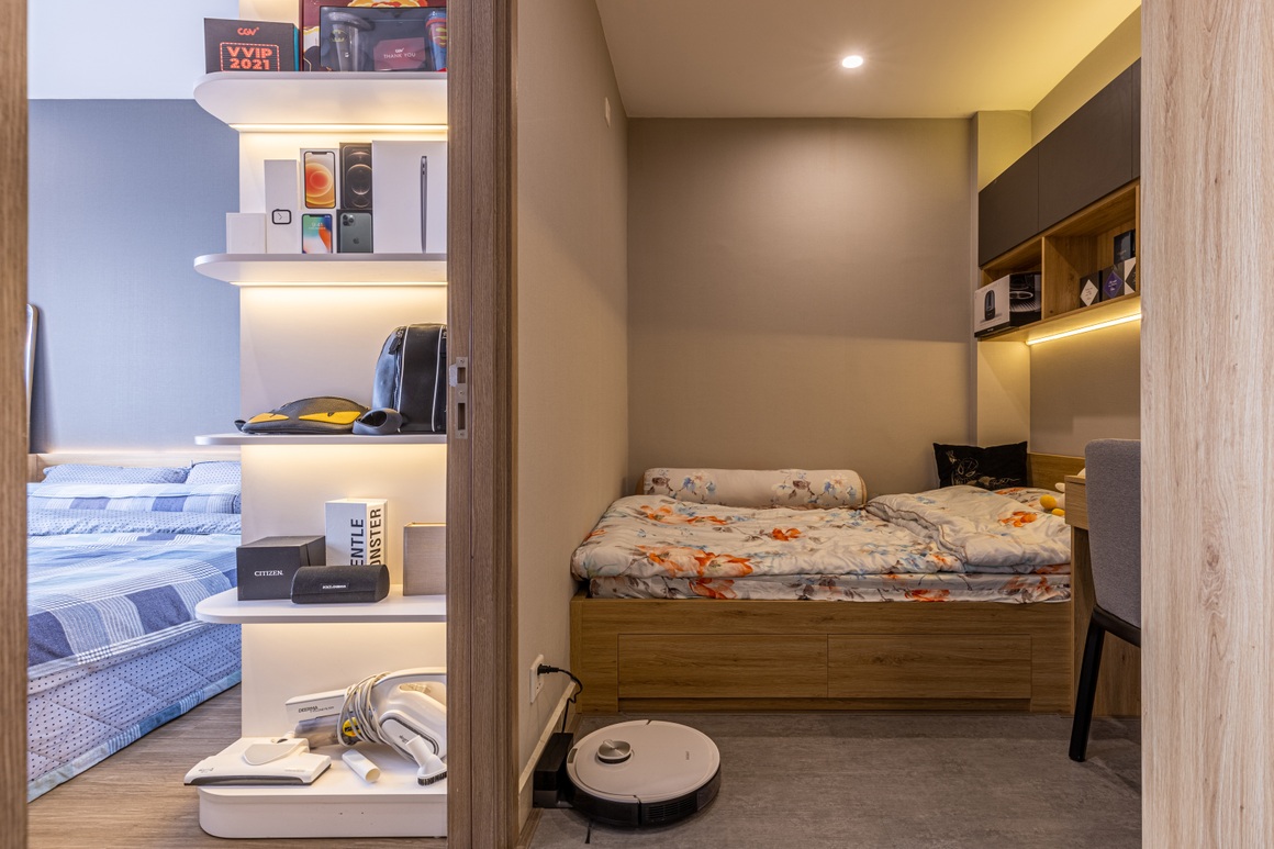 Căn hộ 43 m2 lạ mà sang với nội thất tông đen của chàng trai độc thân - 16 Căn hộ 43 m2 lạ mà sang với nội thất tông đen của chàng trai độc thân - 16