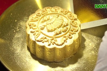 Bánh trung thu dát vàng bán tiền triệu ở TPHCM
