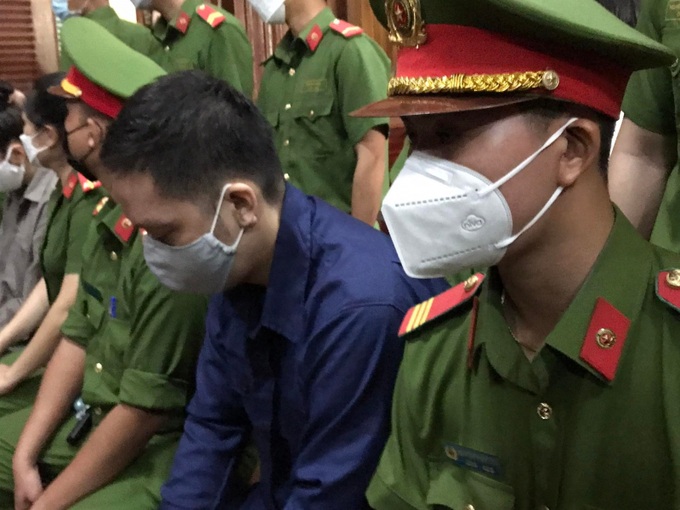 Bị cáo Nguyễn Kim Trung Thái tại phiên tòa.