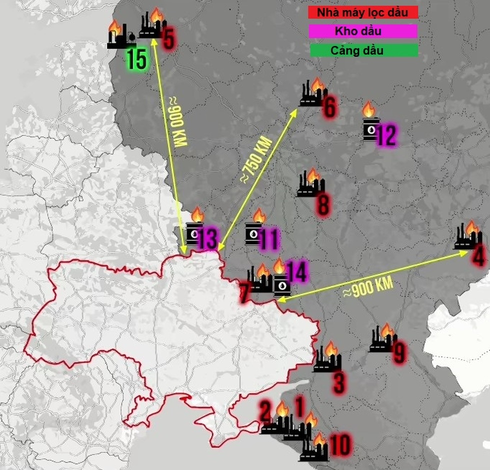 Phía sau chiến lược tấn công huyết mạch kinh tế Nga của Ukraine - 1 Phía sau chiến lược tấn công huyết mạch kinh tế Nga của Ukraine - 1