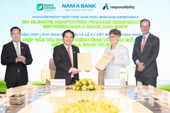 Nam A Bank và GCPF phối hợp nghiên cứu khung tài chính thích ứng biến đổi khí hậu