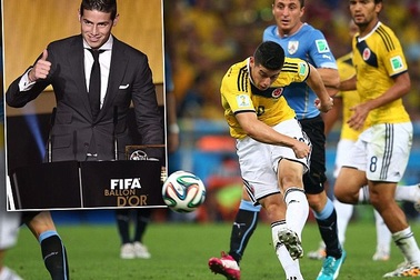 Tuyệt phẩm vô-lê của James Rodriguez đoạt giải Puskas