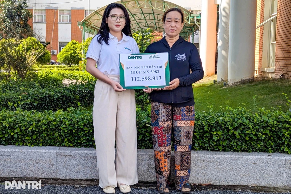 Chồng bệnh liệt giường và vợ nghèo được giúp hơn 112 triệu đồng - 1