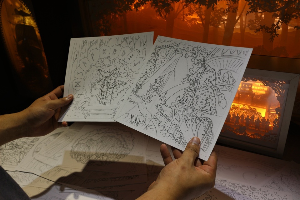 Thổi hồn vào đèn giấy nghệ thuật, chàng trai 9x kể chuyện qua giác quan - 2 Thổi hồn vào đèn giấy nghệ thuật, chàng trai 9x kể chuyện qua giác quan - 2